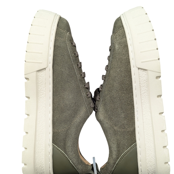 J/Slides NYC | Women's Suede Roger J/Slides Sneakers | Green-Cactus | Size 10 - Picture 6 of 15